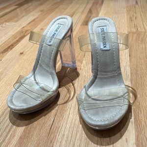 Steve Madden Clear Heels